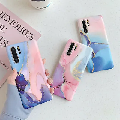 £4.89 • Buy Watercolor Marble Soft Rubber Case Cover For Huawei P30 Pro P20 Mate 20 Pro