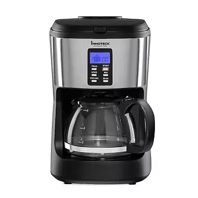 Bean To Cup Jug Filter Coffee Machine Digital Brewing Grinder Timer Coffee Maker • £49.99