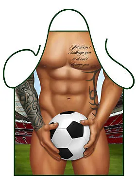 £9.95 • Buy Sexy Novelty Apron, Naked Footballer Holding Ball In Front