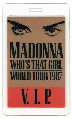 Madonna Who's That Girl World Tour 1987. Laminate V.I.P. Backstage Pass. OTTO • $17.99