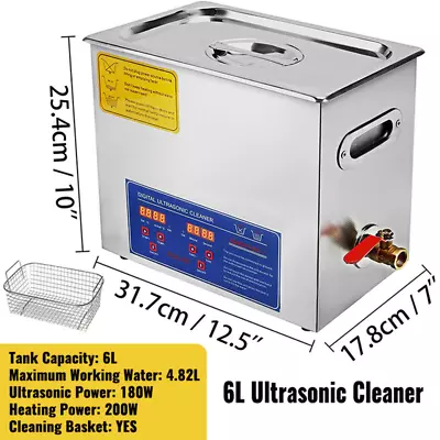 1.3L 2L 3L 6L 10L 15L 22L 30L Ultrasonic Cleaner Lave-Dishes Portable Washing Ma • $392.76