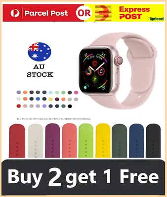 For Apple Watch IWatch Sports Band Strap Series 8 7 6 5 4 3 2 38/40/41/42/44/45 • $5.99