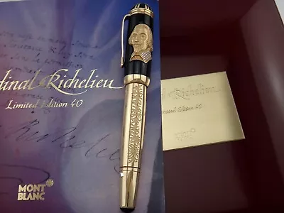 MONTBLANC 2004 Cardinal Richelieu Artisan Limited Edition 40 Fountain Pen 35251 • $32000