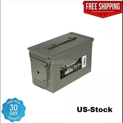 50 Cal Metal Ammo Can 1-Pack Military Steel Box Shotgun Rifle Gun Ammo Storage • $17.25