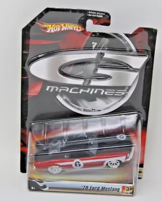 Hot Wheels G Machines '70 Ford Mustang 1:50 Diecast Red & Black Track Legends #3 • $25