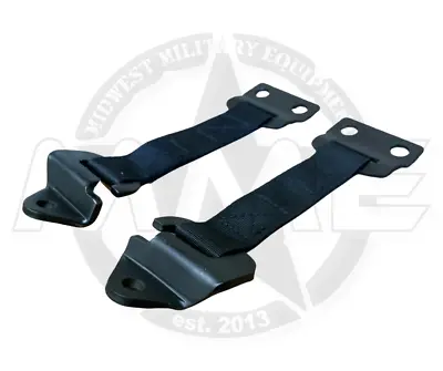 HUMVEE DOOR LIMITER STRAP AFTERMARKET BLACK (Set Of 2) M998/M1123/M1165/M1045 • $51.69