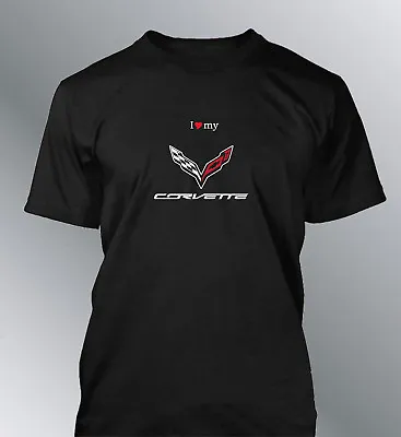 T-Shirt Corvette S M L XL Man ZR1 C2 C3 C4 C5 C6 C7 C8 Stingray Muscle Car • $28.82