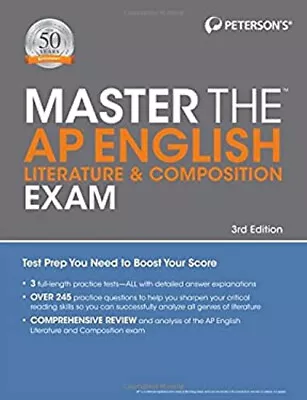 Master The AP English Literature And Composition Exam Paperback P • $4.50
