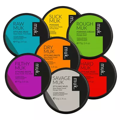 MUK Hair Styling Hard Dry Filthy Raw Rough Savage Slick Hair Paste Wax Mud  • $34.95