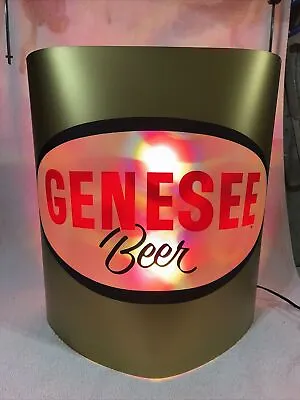 Rare Vintage Revolving Genesee Beer Motion Light Sign Ultimate Psychedelic Color • $279.95