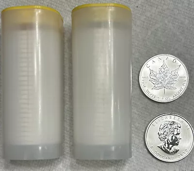 2 Tubes  Total Of 50 1-oz. Silver 2012 Canada .999 Maple Coins. BU. Beauts! • $1025