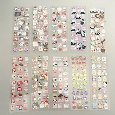 (1pc/All 10) Korean Style Polco Diary Holographic Cute Sticker Sheets Adorable • $2.49