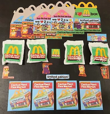 McDonalds Adult Happy Meal Complete 4 Toy Set SEALED + 4 Boxes + 4 Flyers CPFM • $139.95