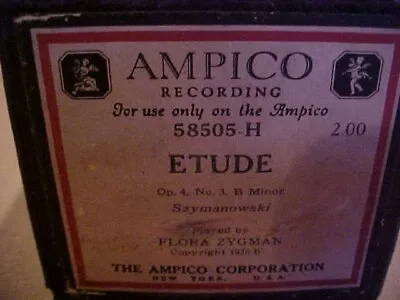 Ampico Etude Player Piano Roll • $4.99