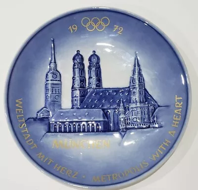 1972 Olympic Games Munich Decorative Plate By GOEBEL West Germany 7 1/2  • $16.99