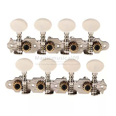 Nickle Plating Steel Mandolin Tuners Machine Heads Tuning Pegs 4L4R Durable Gear • $10.05