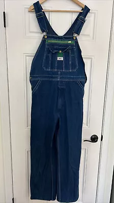 Liberty Bib Overalls Mens Sz 36x32 Blue Denim Carpenter Workwear Utility Cotton • $24.95