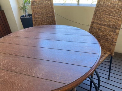 $65 • Buy Dining Table &Four Chairs (woven Rattan)