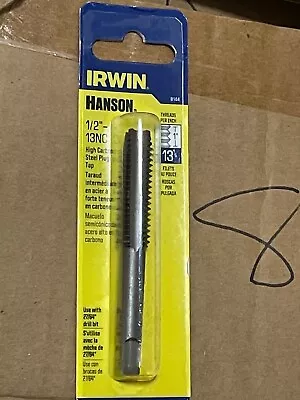 Irwin 8144 Hanson High Carbon Steel Plug Tap 1/2”-13NC • $3.75