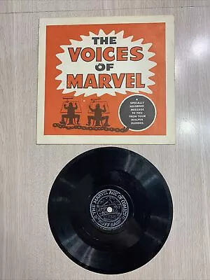 Mmms Voices Of Marvel Record '67 Rare Original Whole Marvel Bullpen Plays Great • $300