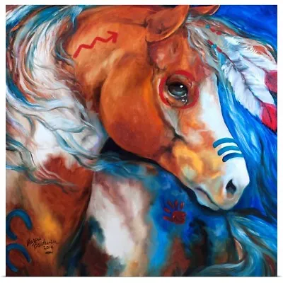 Braveheart Indian War Horse Poster Art Print Horse Home Decor • $29.99