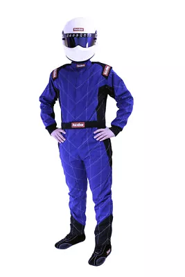 Racequip Blue 2X-Large One Piece Single Layer Racing Driver Suit SFI 3.2A/ 1 • $184.95