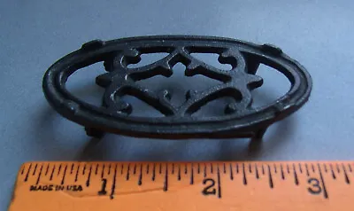 Miniature Cast Iron Child's Sad Iron Trivet - Toy Or Salesman's Sample • $6