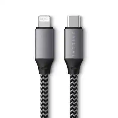 $34.99 • Buy Satechi 25cm USB-C To Lightning Short Cable, Space Grey