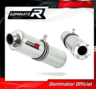 GSXR 600 K4 K5 Exhaust ROUND Dominator Racing Silencer Muffler 2004 2005 • $169.26