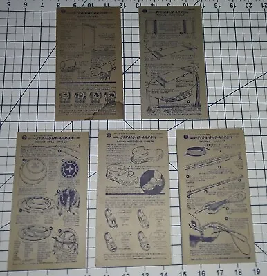 Lot Of 5 Diff - 1950 Straight Arrow Cards - Inserts In Nabisco Shredded Wheat • $15