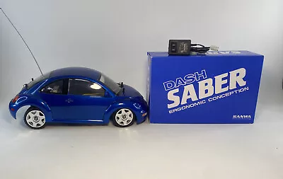 Tamiya Volkswagen New Beetle RC Car 1/10 W/ Sanwa Dash Saber *Needs Battery VGC • $109.99