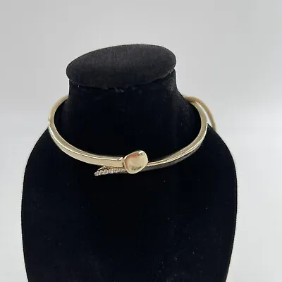 Uno De 50 Women’s 6.5” Handcrafted Gold Plated Nail & Rhinestone Bracelet • $124.99