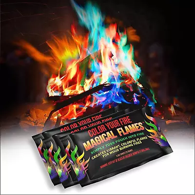 Fire Color Changing Packets For Campfires Fire Pit Outdoor Fireplaces - Campin • $35.99