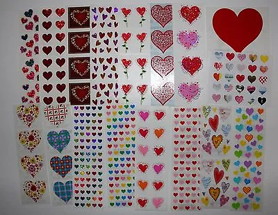 Mrs. Grossman Sticker 1 Sheet Hearts Love Valentine's - You Choose • $2.65