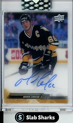 2022 Upper Deck Clear Cut Mario Lemieux Auto Base #cc-ml • $172.66