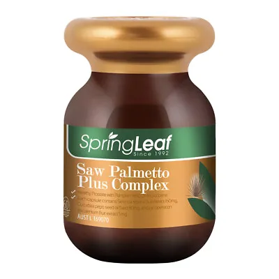 $29.95 • Buy Springleaf Saw Palmetto Complex Men Prostate Health Supplements 1600mg 60cap