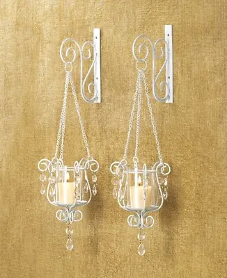 Pendant Duo Wall Mount Sconce Candle Holder Lighting Lamp Lantern Home Decor • £31.64