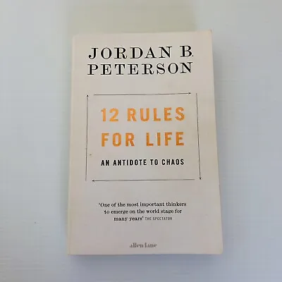 $17.99 • Buy 12 Rules For Life: An Antidote To Chaos By Jordan B. Peterson (Paperback, 2019)