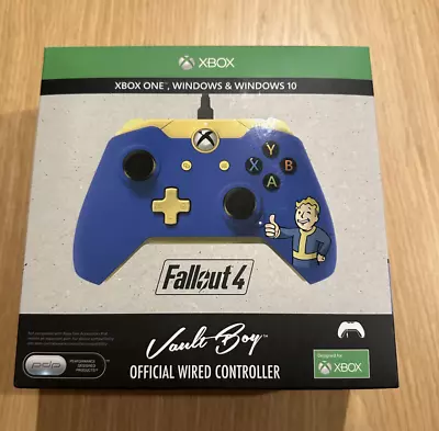 Fallout 4 Xbox One Official Wired Controller Vault Boy Bethesda Never Used • £130.20