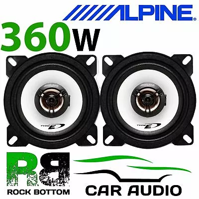 ALPINE SXE-1025S SAAB 9000 1984 - 1998 4  10cm 2 Way 360 Watts Top Dash Speakers • £34.95