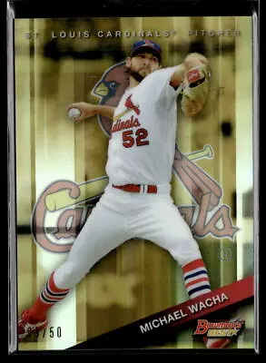 2015 Bowman's Best #60 Michael Wacha Gold Refractor /50 • $3