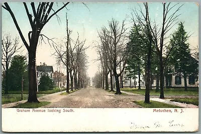 Metuchen Nj Graham Avenue Antique Postcard  • $13.99