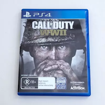 Very Good Condition! Genuine PlayStation 4 PS4 Call Of Duty WWII 2 Game PAL AUS • $14.99