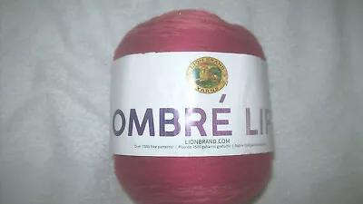 100 Gm Rare Lion Brand Ombre Life 50% Cotton Gradient Yarn # 208 Date Night BiN • £6