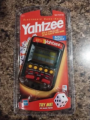 NIP - Milton Bradley Yahtzee Electronic Handheld - Clear • $80