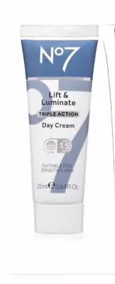 No7 Lift & Luminate Triple Action Day Cream 25ml Unboxed From Gift Set • £8.89