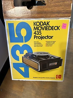 Vintage Kodak Moviedeck 435 8mm & Super 8 Film Movie Projector • $20