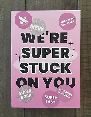 We’re Super Stuck On You Set Of 2 Tab Press On Nails The Super Stick Mani • $14.36