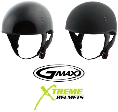 Gmax HH-45 Half Helmet Low Profile Lightweight Coolmax Interior DOT XS-XL • $33