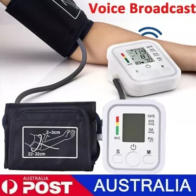 Smart Automatic Arm Blood Pressure BP Monitor Digital Pulse Heart Rate Machine • $18.99